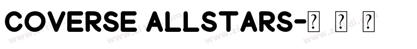 Coverse Allstars字体转换